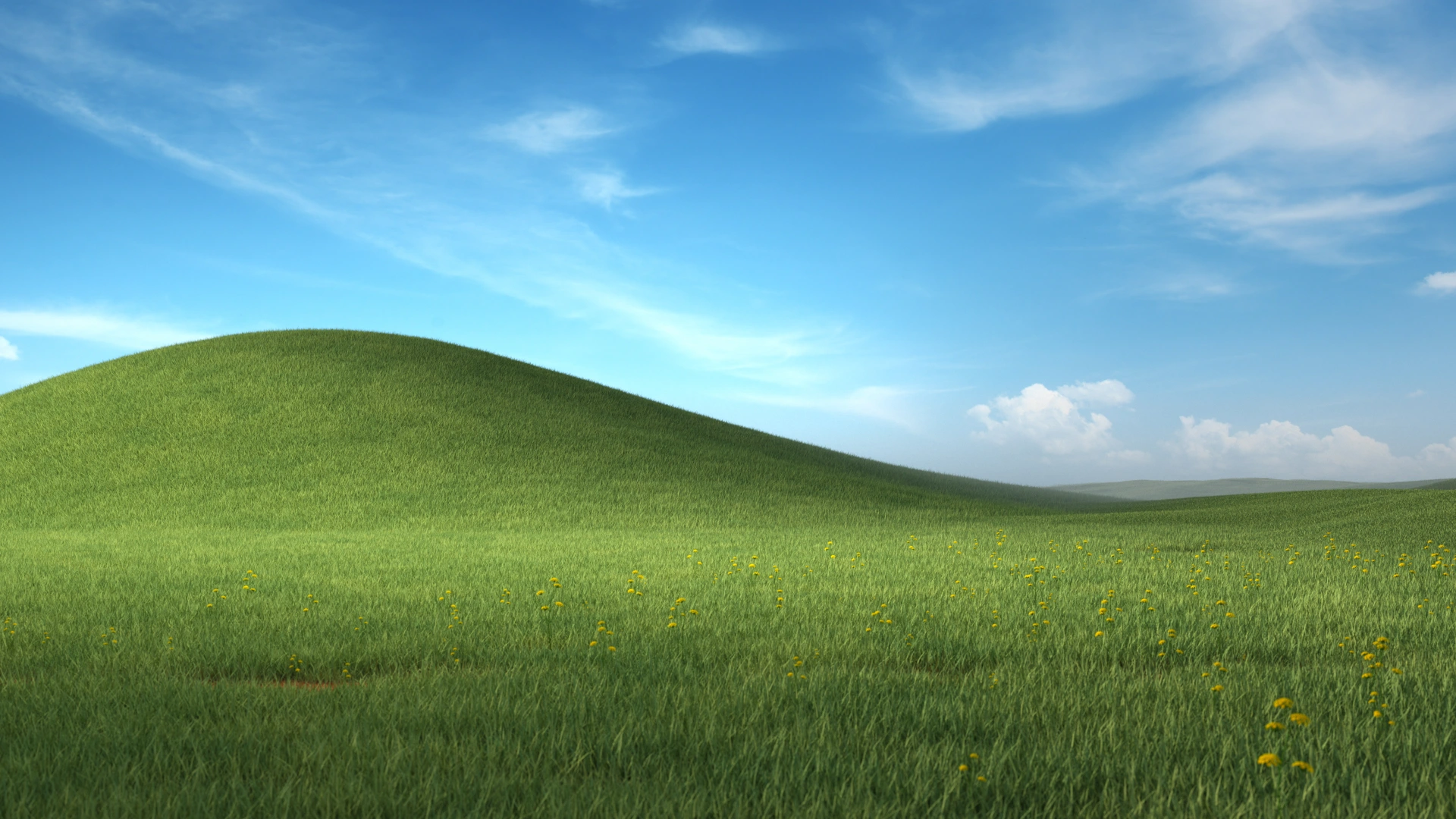 Windows XP 蓝天草地